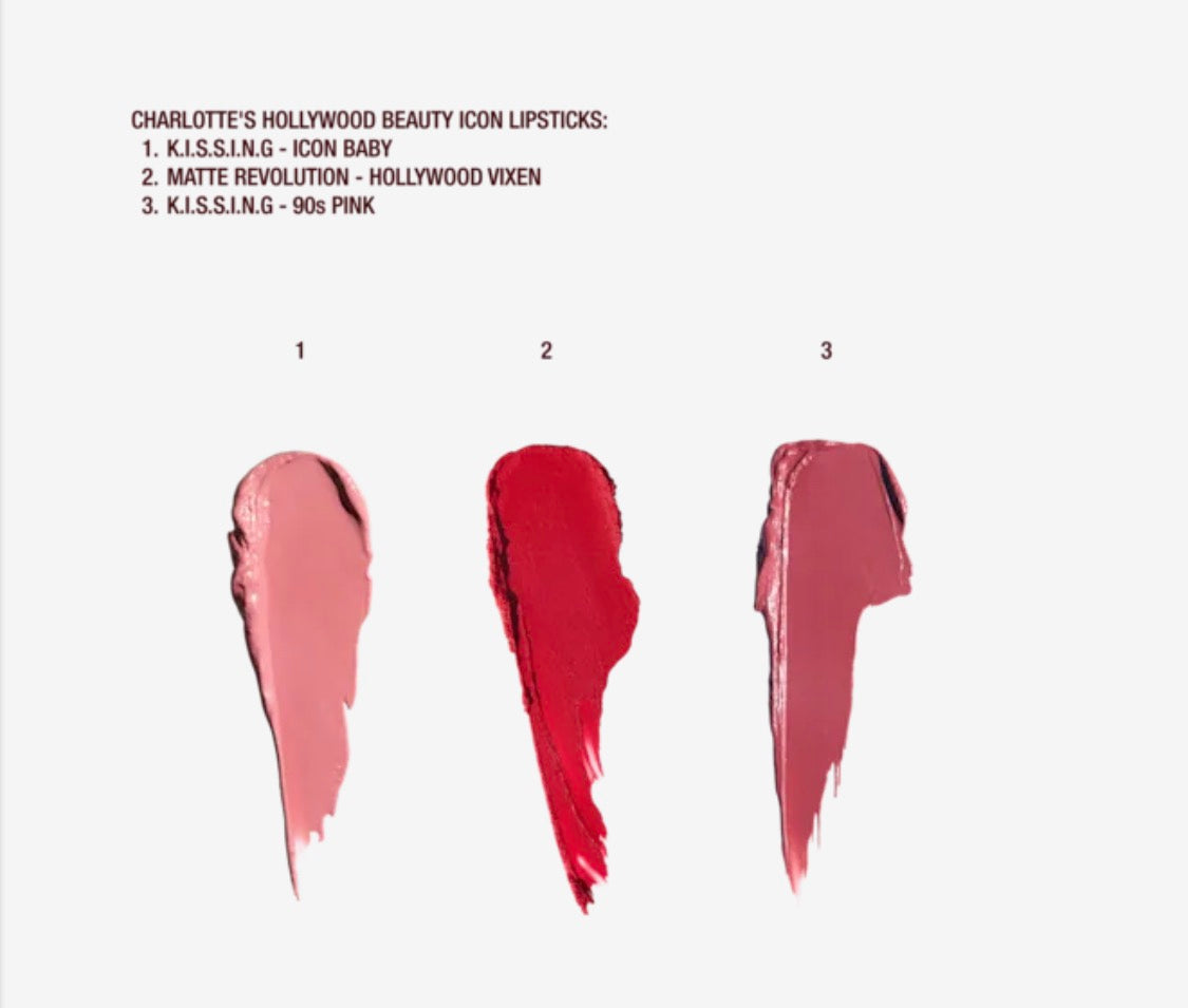 Charlotte Iconic Hollywood Lip Trio