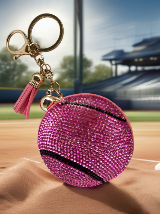 Softball keychain