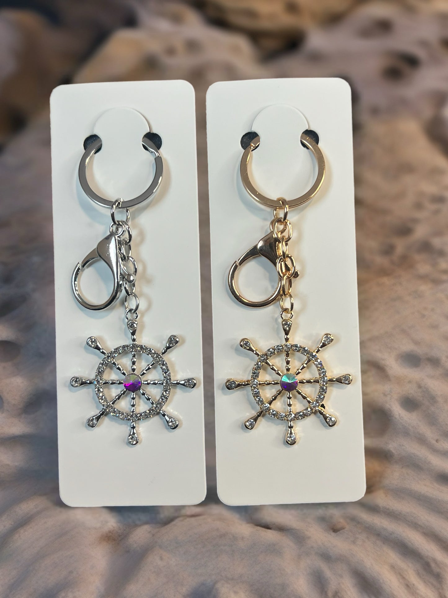 Ships Wheel Keychain