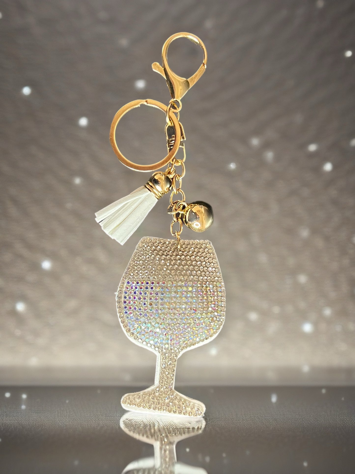 Wine Glass Keychain